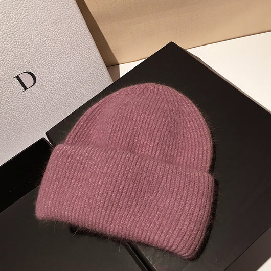 Gorro Tejido de Conejo y Lana para Mujer - Calidez y Estilo - Image 9