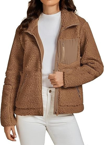 Camisa Polar Suelta con Solapa y Botones para Otoño e Invierno - Image 7