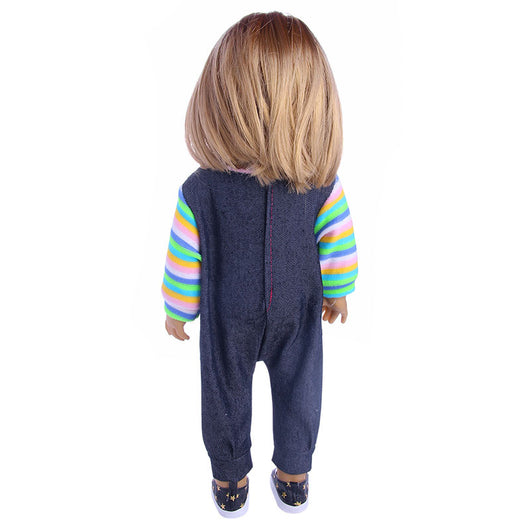 Conjunto de Pantalón con Tirantes para Muñecas American Girl de 18 Pulgadas - Image 10