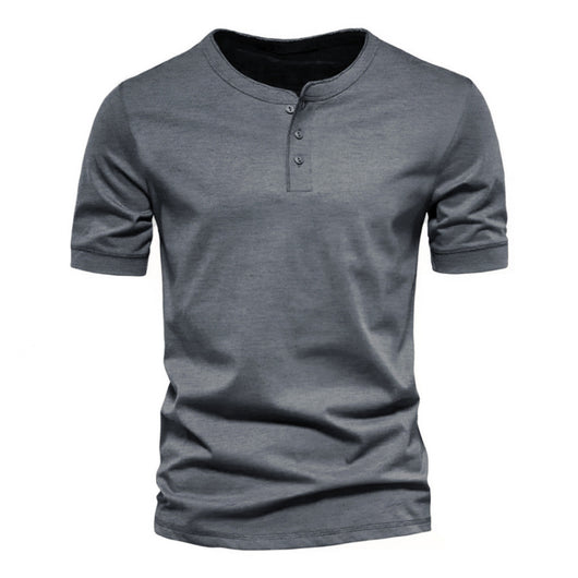 Playera Casual de Cuello Redondo para Hombre - Colores Sólidos - Image 12