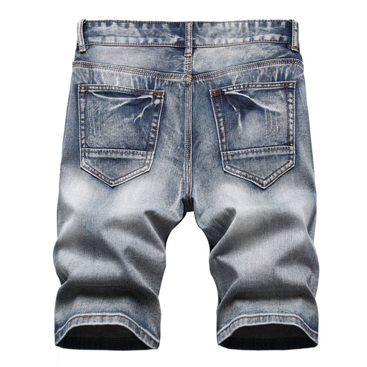Shorts de Verano para Hombre Slim Fit con Detalles Rotos Estilo Vintage - Image 6