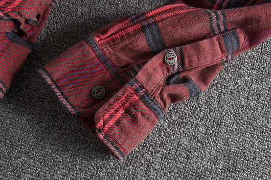 Camisa Casual de Cuadros Slim Fit para Hombre - Image 14