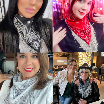 Bandana Franja Strass para Despedida de Soltera - Accesorio Brillante - Image 12