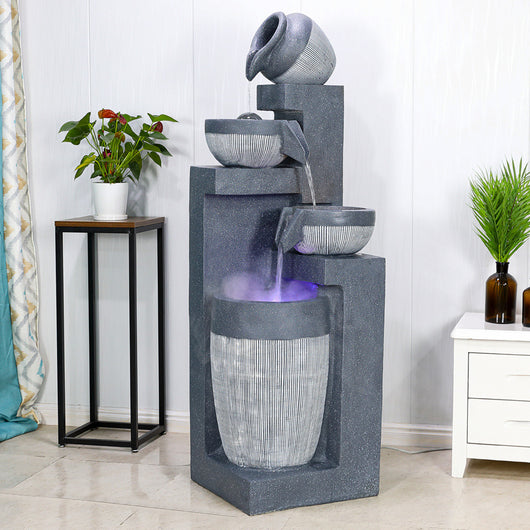 Fuente de Agua Decorativa con Humidificador para Sala de Estar - Image 4