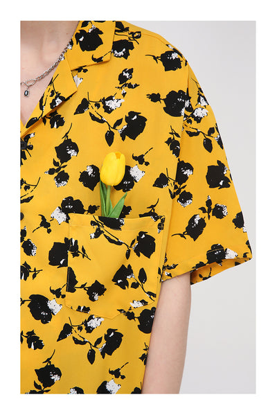 Camisa Estampada para Hombre con Bolsillos Tulipán - Image 11