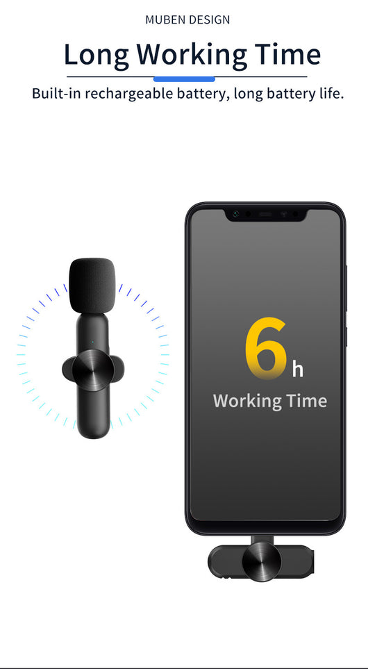 Micrófono Solapa con Cancelación de Ruido 2.4G Dual - Image 17