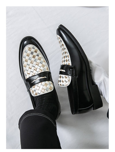 Zapatos de Cuero Casual con Punta Afilada para Hombre - Image 9