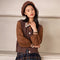 Conjunto Preppy de Camisa y Chaleco de Color Sólido