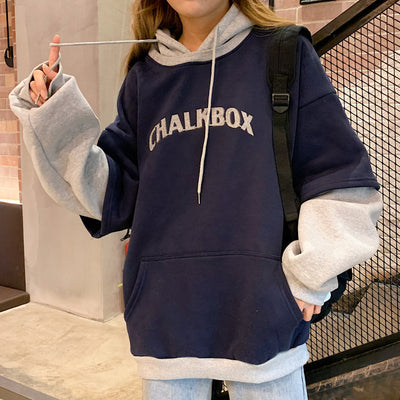 Suéter Deportivo Dos Texturas con Capucha para Mujer - Image 14