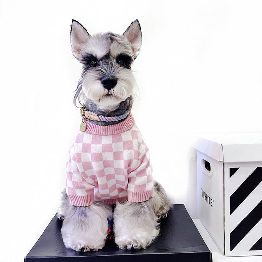 Suéter a Cuadros para Perrita - Diseño Elegante y Cómodo