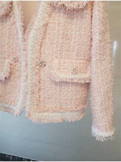 Chaqueta Perfumada de Algodón con Cuentas para Mujer Talla Grande - Image 9