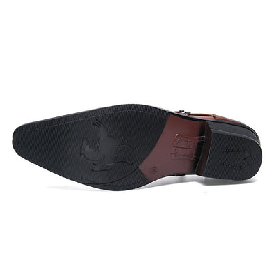 Zapatos de Cuero Puntiagudos para Hombre - Image 13