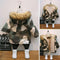 Chaqueta Acolchada Infantil Camuflaje Estilo Internacional para Invierno