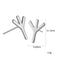 Nordic Rune Letter Earrings Made Of Stainless Steel Steel Color 20style