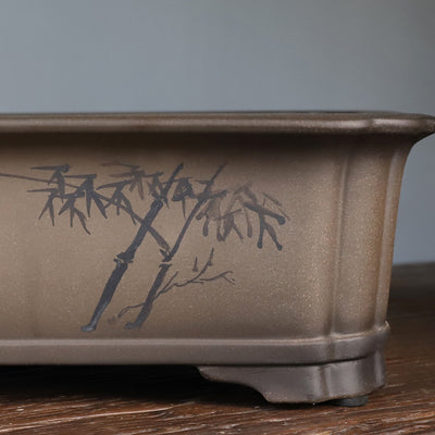 Maceta Artesanal de Arcilla Púrpura Yixing - Diseño Floral Exclusivo - Image 3