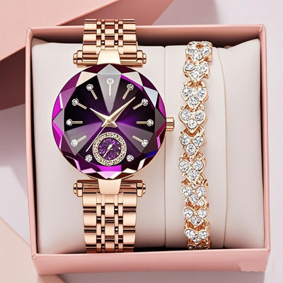 Reloj de Cuarzo Elegante para Mujer con Detalles de Diamante - Image 3