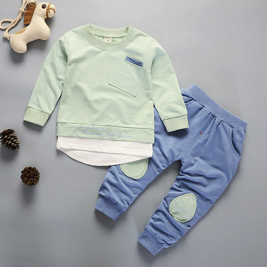Conjunto Infantil Coreano: Suéter y Pantalones Dos Piezas - Image 3