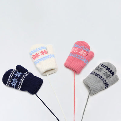 Guantes Cálidos Alpaca con Arnés para Niños - Image 6