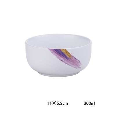Plato Hondo Cerámica Nórdica Minimalista para Comida Occidental - Image 4