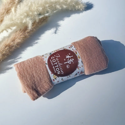 Pañuelo de Algodón y Lino Arrugado Monocromático - Image 144