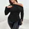 Blusa Elegante Asimétrica para Mujer Madura