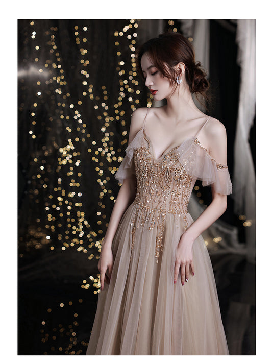 Vestido de Dama de Honor Elegante Primavera Verano - Silueta Esbelta y Sofisticada - Image 2
