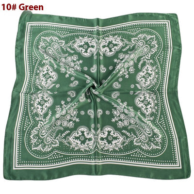 Pañuelo de Satén con Estampado Floral Vintage Paisley - Image 15