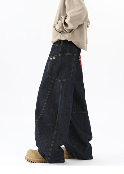 Pantalones Cargo Vaqueros con Bolsillos Grandes Diseño Retro para Hombre - Image 8