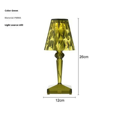 Lámpara de Mesa Recargable con Cristal Diamantado - Image 12