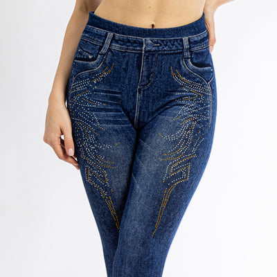 Leggins de Algodón Elasticidad Cuádruple con Control de Abdomen - Image 16