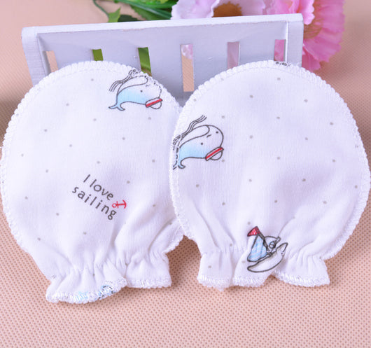Manoplas Antiarañazos de Algodón Estampadas para Bebé - Image 12