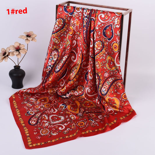 Pañuelo de Seda Estampado Anacardo Xinjiang Grande