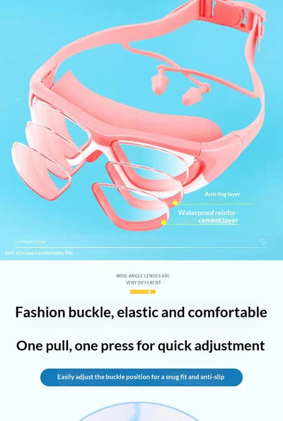 Gafas de Natación Infantiles Antivaho con Tapones Auditivos Integrados - Image 15