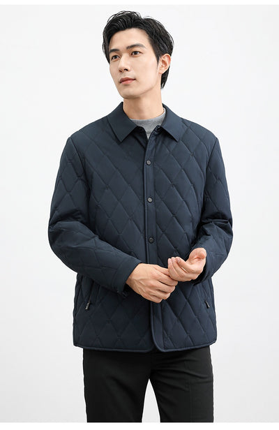 Chaqueta Térmica Acolchada de Seda Mulberry para Hombres Adultos y Mayores - Image 15