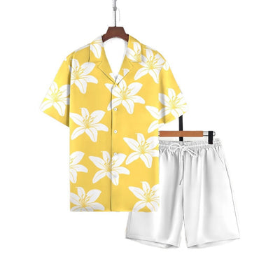 Conjunto Hombre Playera y Shorts Estampados Modernos y Cómodos - Image 22