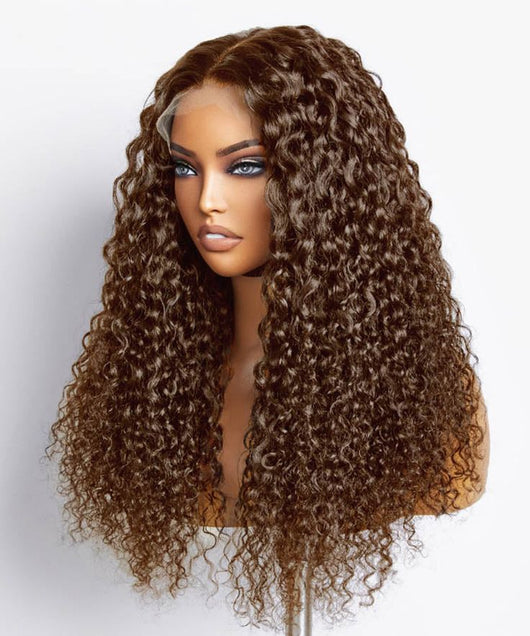 Peluca de Cabello Natural Castaño Chocolate para Mujer - Image 12