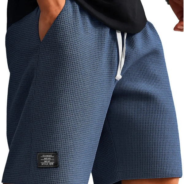 Pantalones Cortos Tejido Waffle para Hombre - Comodidad Moderna