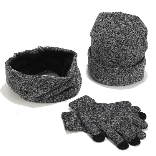 Conjunto Tejido Variegado de Gorro, Bufanda y Guantes de Lana Gruesa - Image 9