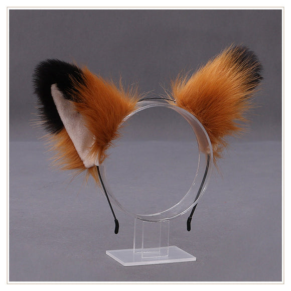 Orejas de Zorro Lolita de Peluche Hecho a Mano Estilo Japonés