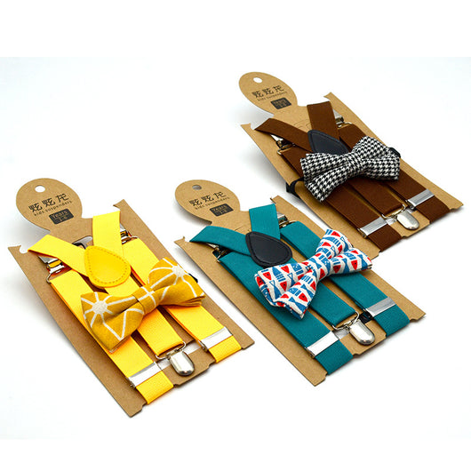 Conjunto de Tirantes y Pajarita Estampada para Niños - Image 16