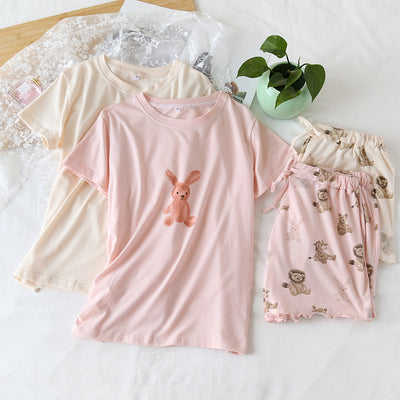 Conjunto de Shorts y Blusa de Manga Corta para Mujer - Cómodo y Casual - Image 4