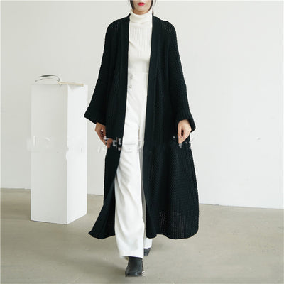 Cardigan Oversized de Punto Grueso Talla Grande - Image 8