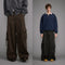 Pantalones Vintage Estampado Leopardo Cintura Alta con Bolsillos Grandes