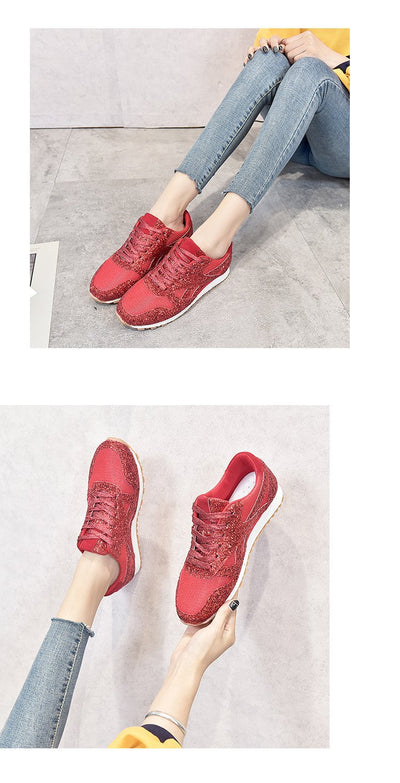 Zapatos Casuales con Cuña y Lentejuelas - Image 9