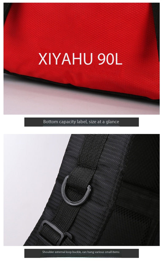 Mochila de Senderismo 90L XIYAHU - Resistente al Agua para Trekking y Camping - Image 45