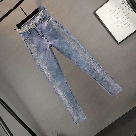 Jeans Stretch Ajustados con Brillantes Decorativos - Image 2