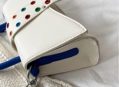 Bolso Bandolera Cuadrado con Contraste de Colores - Image 13