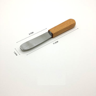 Espátula para Mantequilla con Mango de Madera y Acero Inoxidable - Image 3