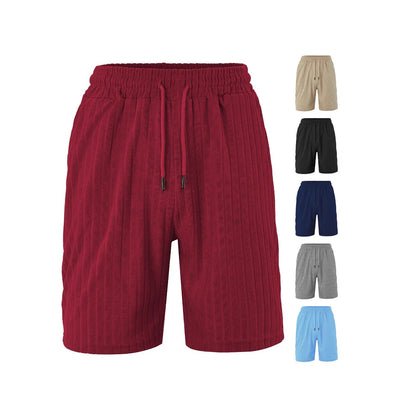 Pantalones Cortos Casuales para Hombre con Tela Jacquard Micro-elástica Transpirable - Image 3