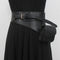 Cinturón Ancho de Cuero Sintético PU para Mujer - Accesorio de Moda Versátil